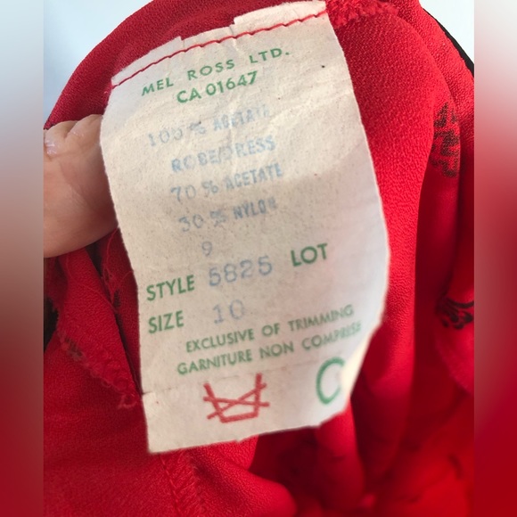 Vintage Red Slip Style dress - Picture 4 of 15